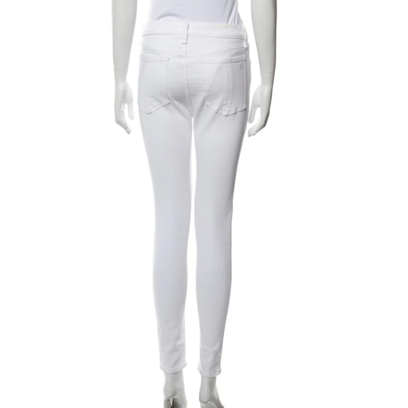 Rag&Bone Nina White Stretch High Rise Annkle Skinny Jeans size 26 - Picture 2 of 6